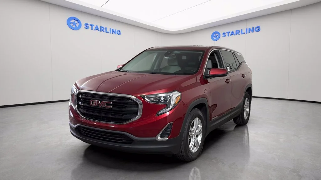 Used 2020 RED QUARTZ TINTCOAT GMC SLE image 17