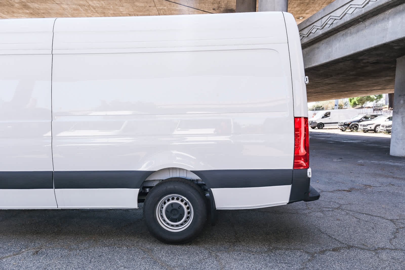 New 2025 Arctic White Mercedes-Benz Cargo 170 WB High Roof RWD Electric Motor image 8