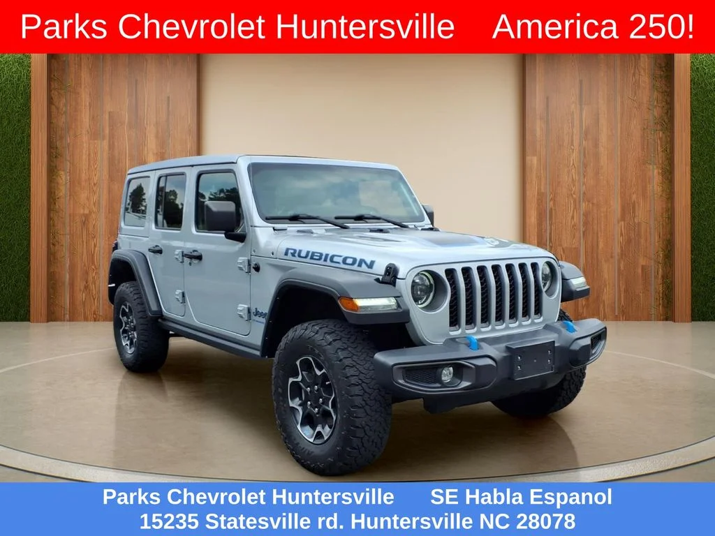 Used 2023 Silver Jeep Rubicon 20th Anniversary Edition 4xe image 1