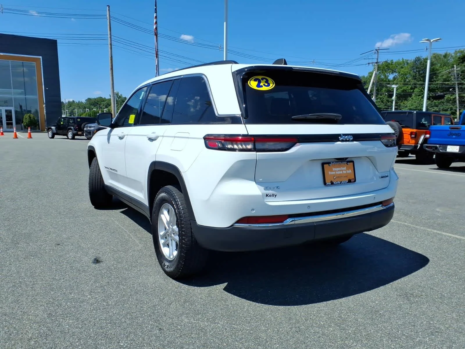 Certified Used 2023 Bright White Clearcoat Jeep Laredo image 11