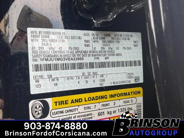 New 2027 Agate Black Metallic Ford Platinum image 41