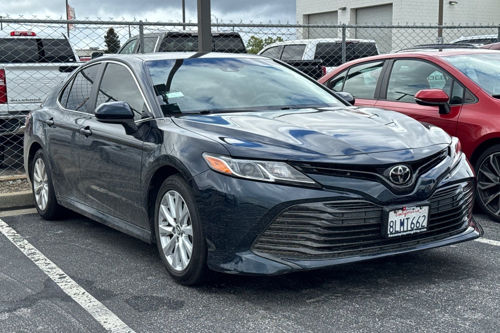 Used 2018 Toyota Camry LE with VIN 4T1B11HK6JU530318 for sale in Gilroy, CA