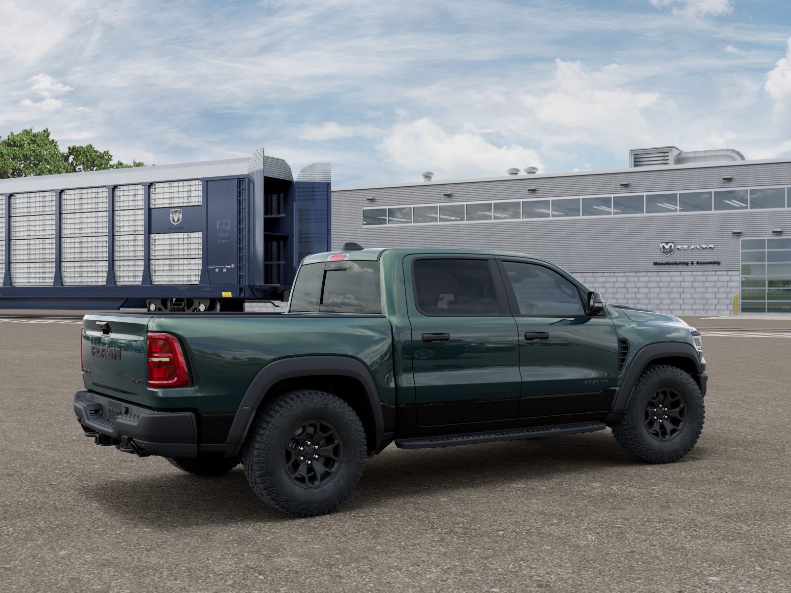 New 2026 Serrano-Green Metallic Exterior Paint RAM RHO image 2