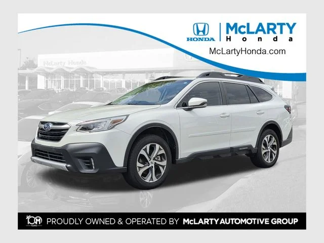 Used 2021 Crystal White Pearl Subaru Limited image 1