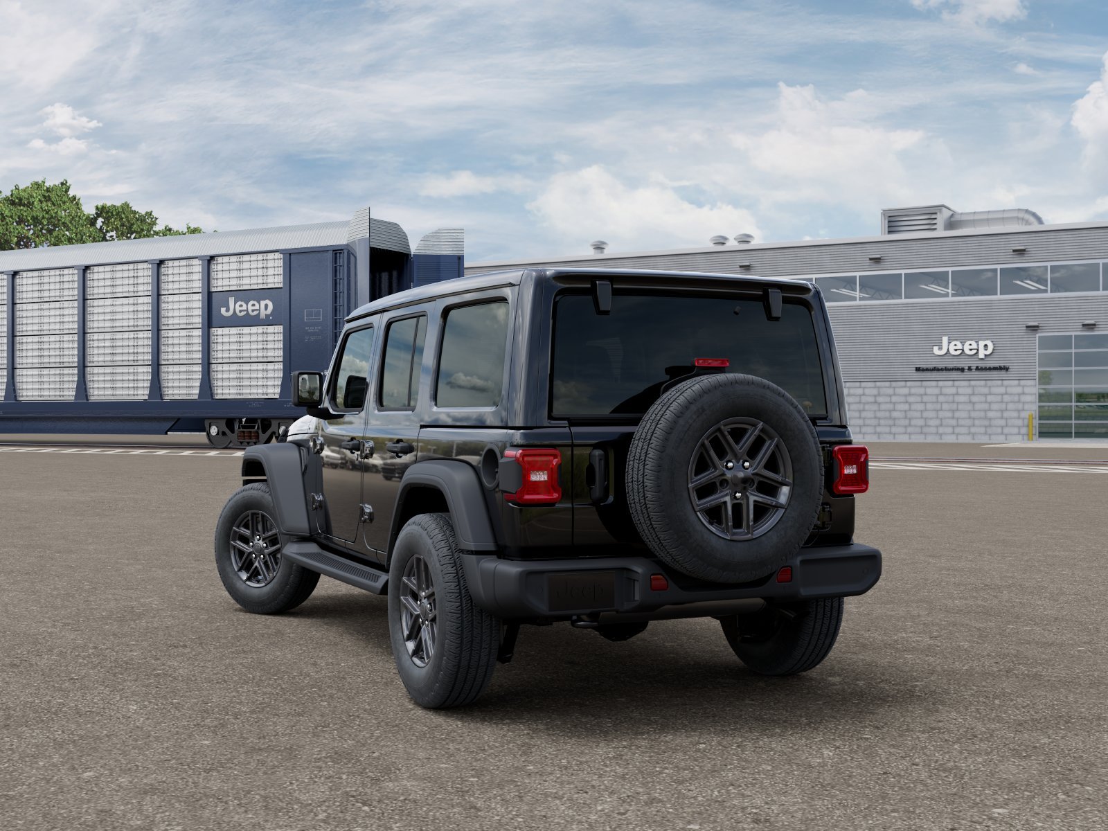 New 2026 Black Clear-Coat Exterior Paint Jeep Sport S image 3