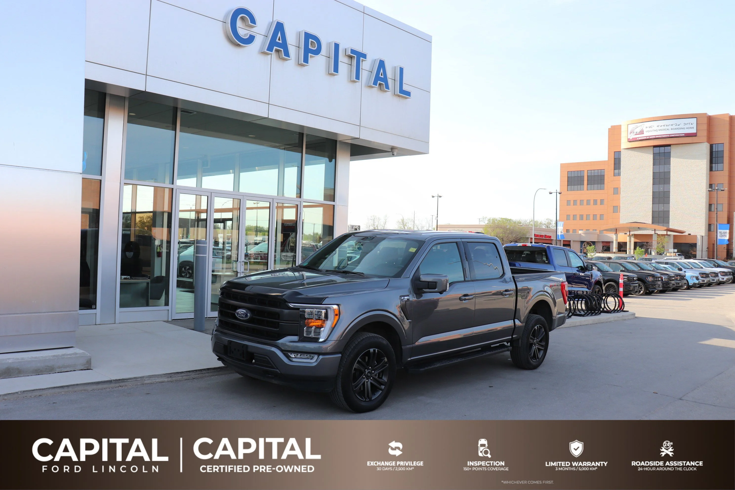 Certified Used 2022 Gray Ford Lariat 501A 4WD SuperCrew 5.5