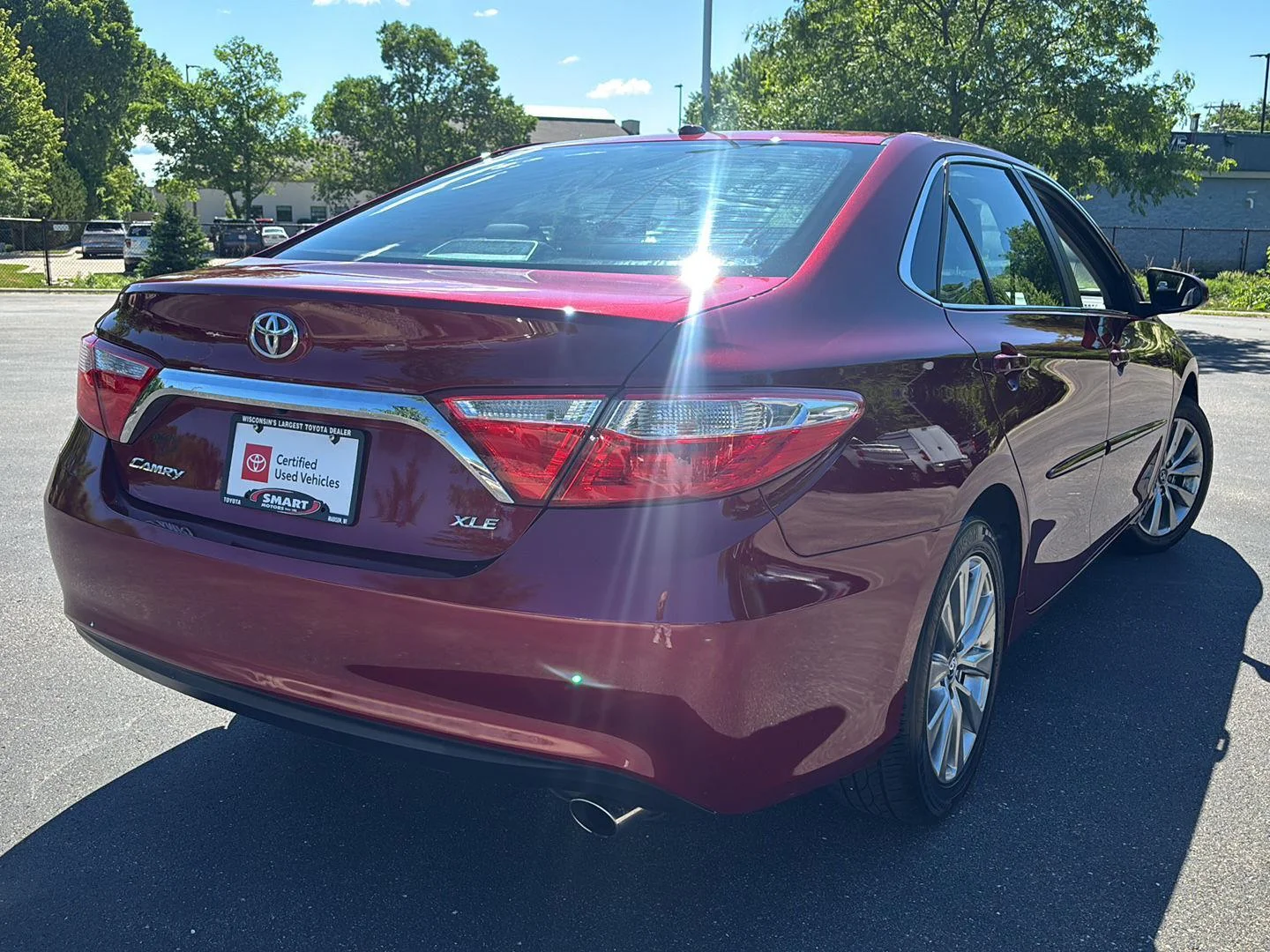 Certified Used 2017 Ruby Flare Pearl Toyota XLE image 16