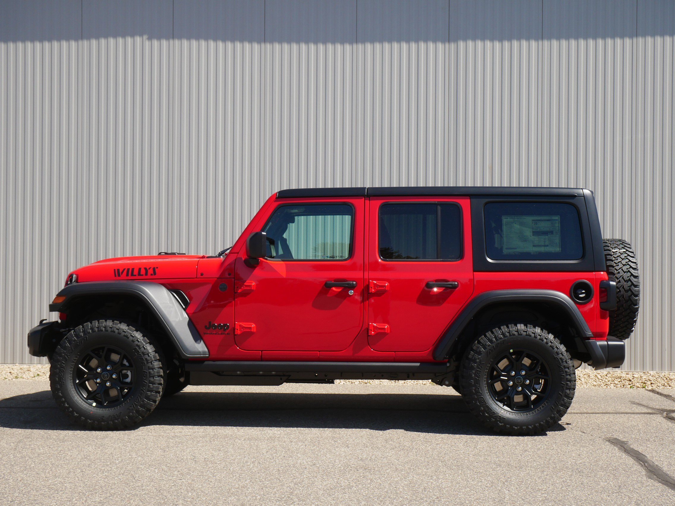 New 2026 Firecracker Red Clear-Coat Exterior Paint Jeep Willys image 2
