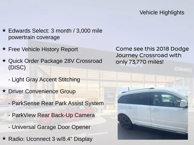 Used 2018 White Dodge Crossroad image 11