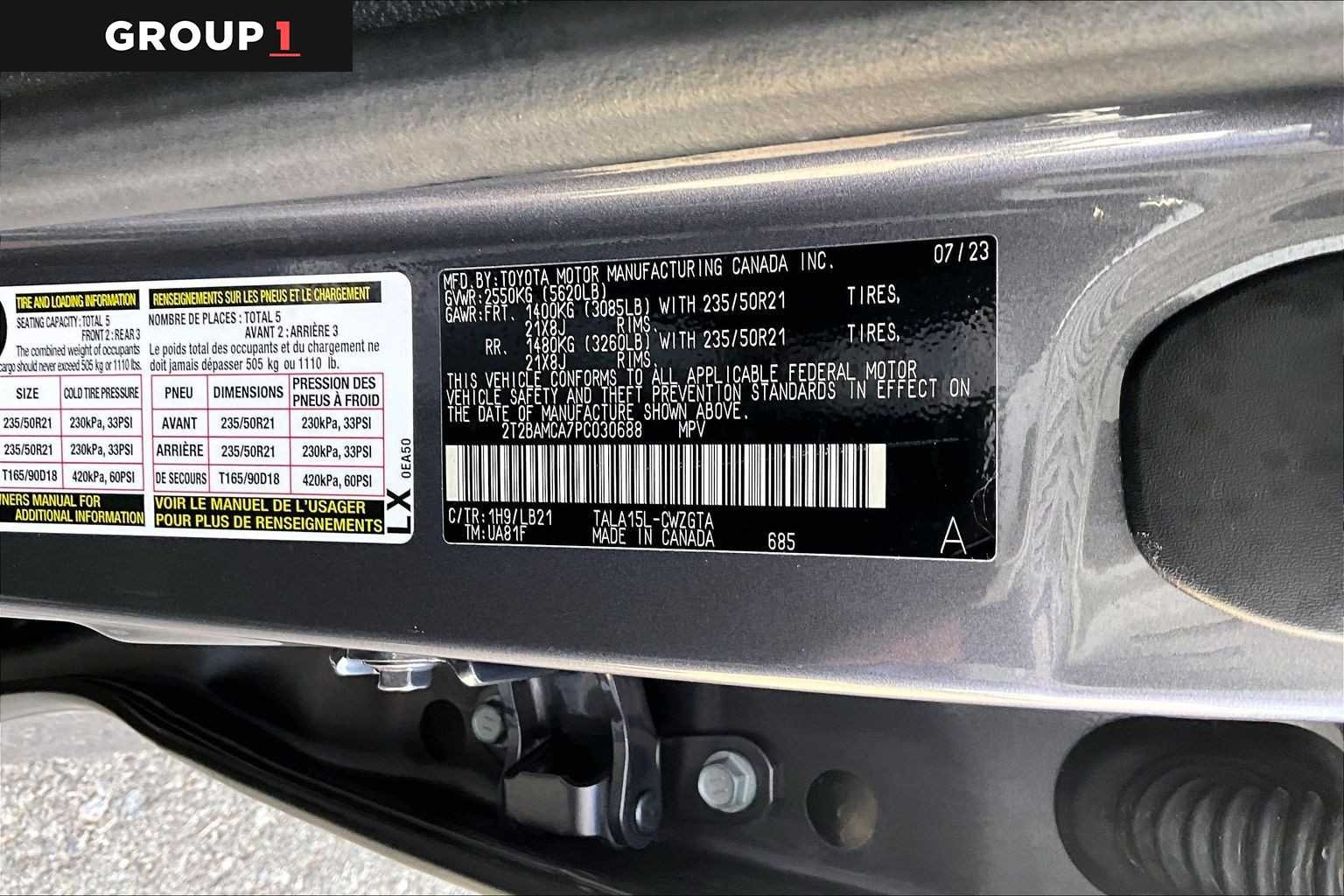 Used 2023 Nebula Gray Pearl Lexus Premium Plus image 31