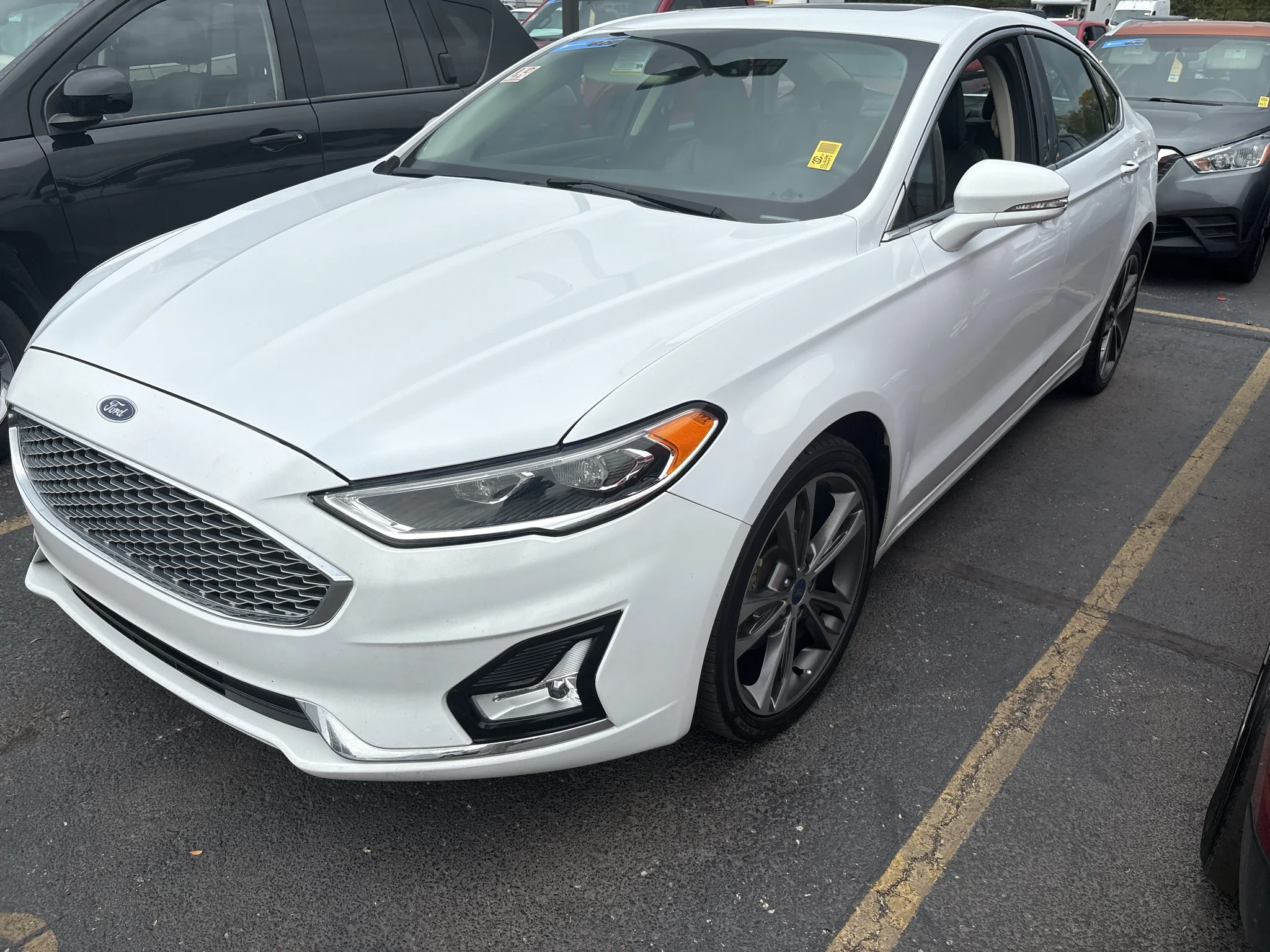 Used 2020 Oxford White Ford Titanium image 2