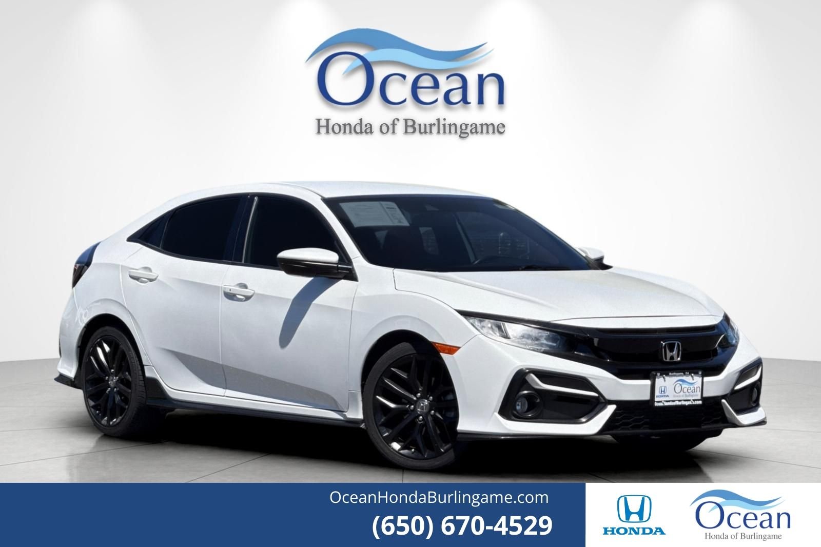 Used 2021 Platinum White Pearl Honda Sport image 1