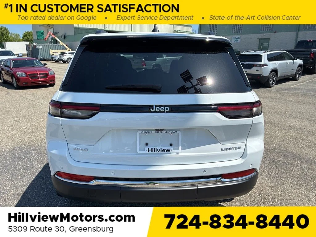 Used 2024 Bright White Clearcoat Jeep Limited image 4