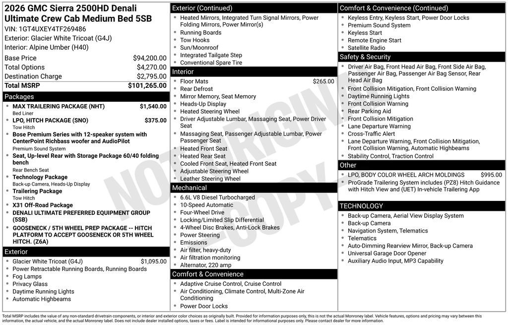 2026 GMC Sierra 2500HD Denali Ultimate - Photo 32