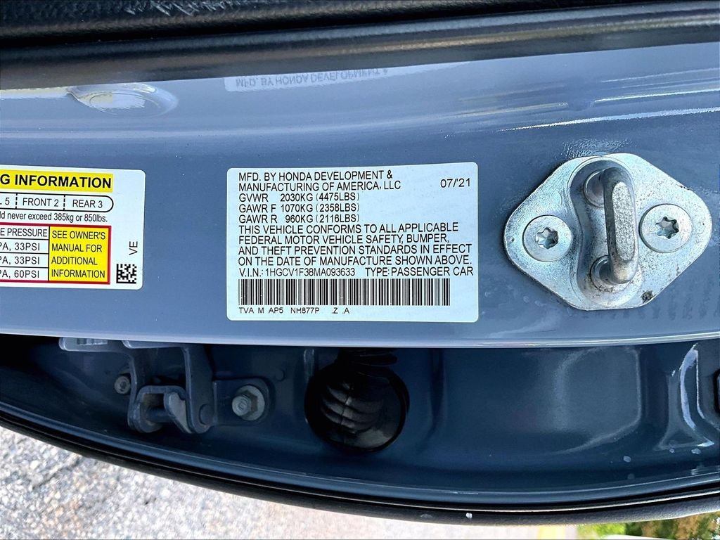 Used 2021 Gray Honda Sport image 9