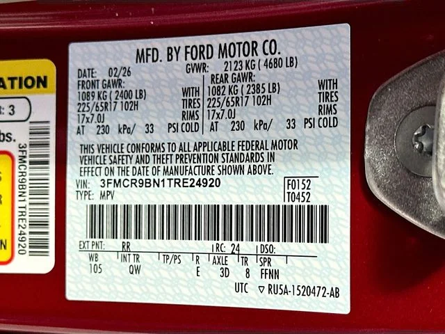 New 2026 Ruby Red Metallic Ford Big Bend image 20