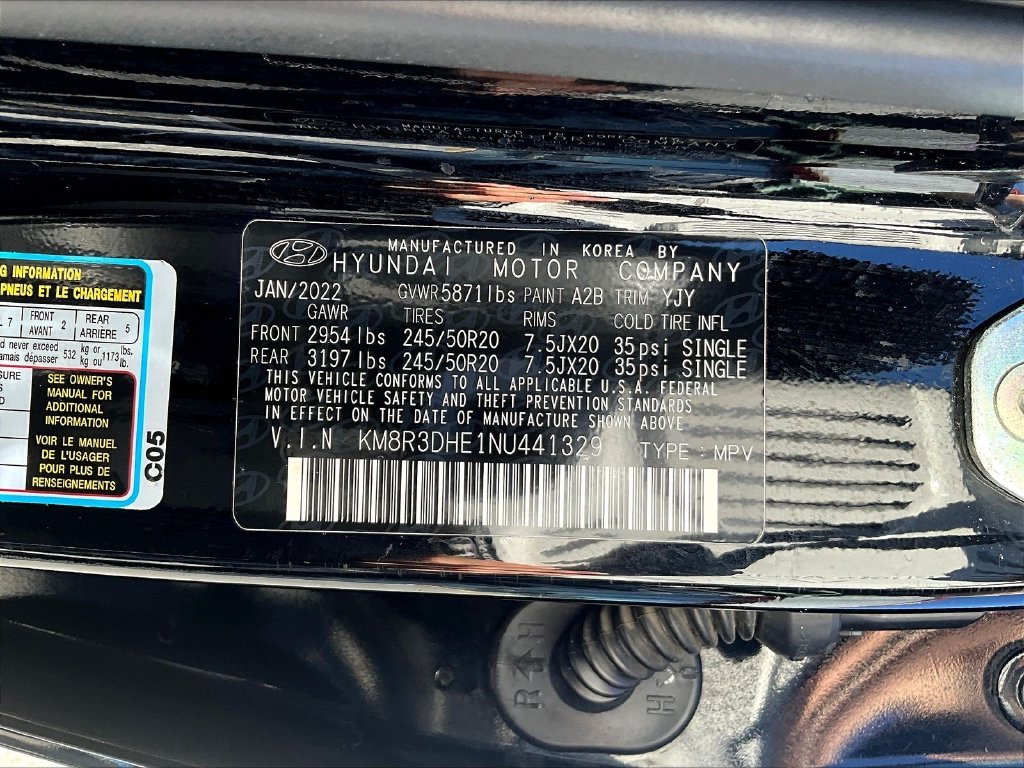 Certified Used 2022 Black Hyundai SEL image 23