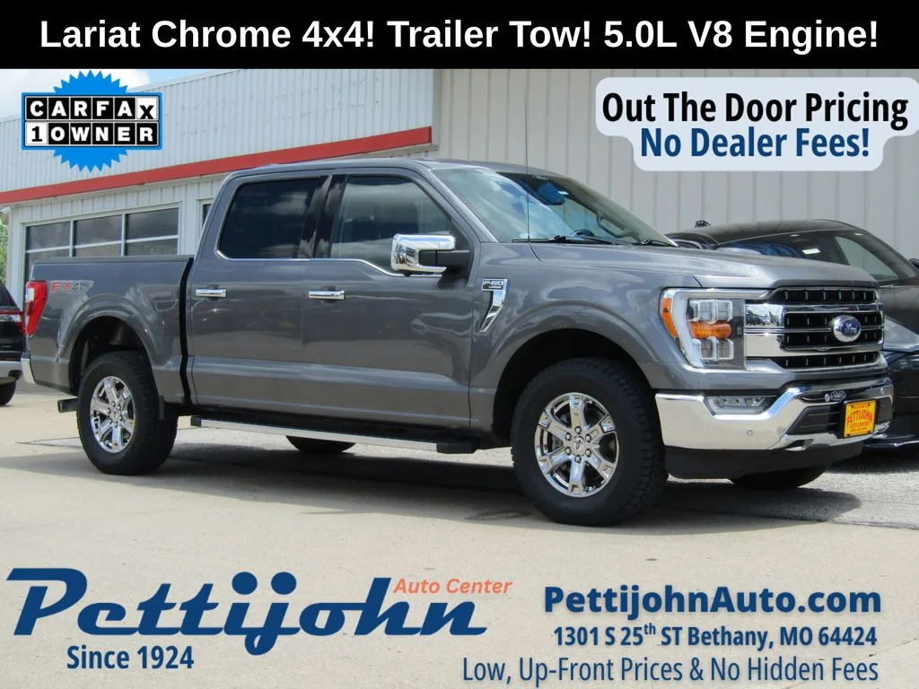 Used 2021 Gray Ford Lariat image 1