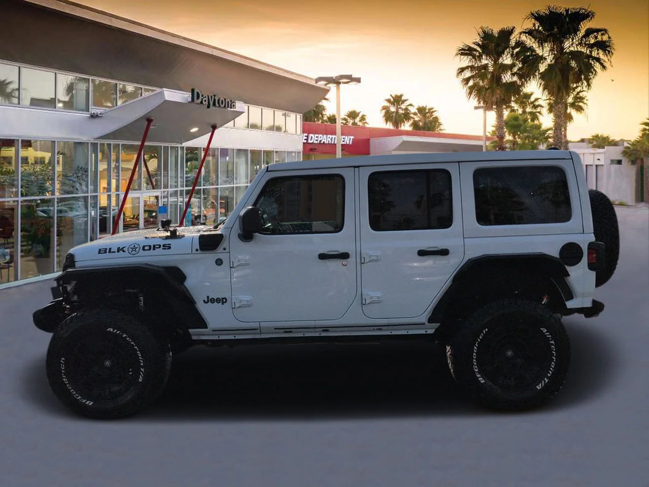 Used 2024 Bright White Clearcoat Jeep Willys image 6