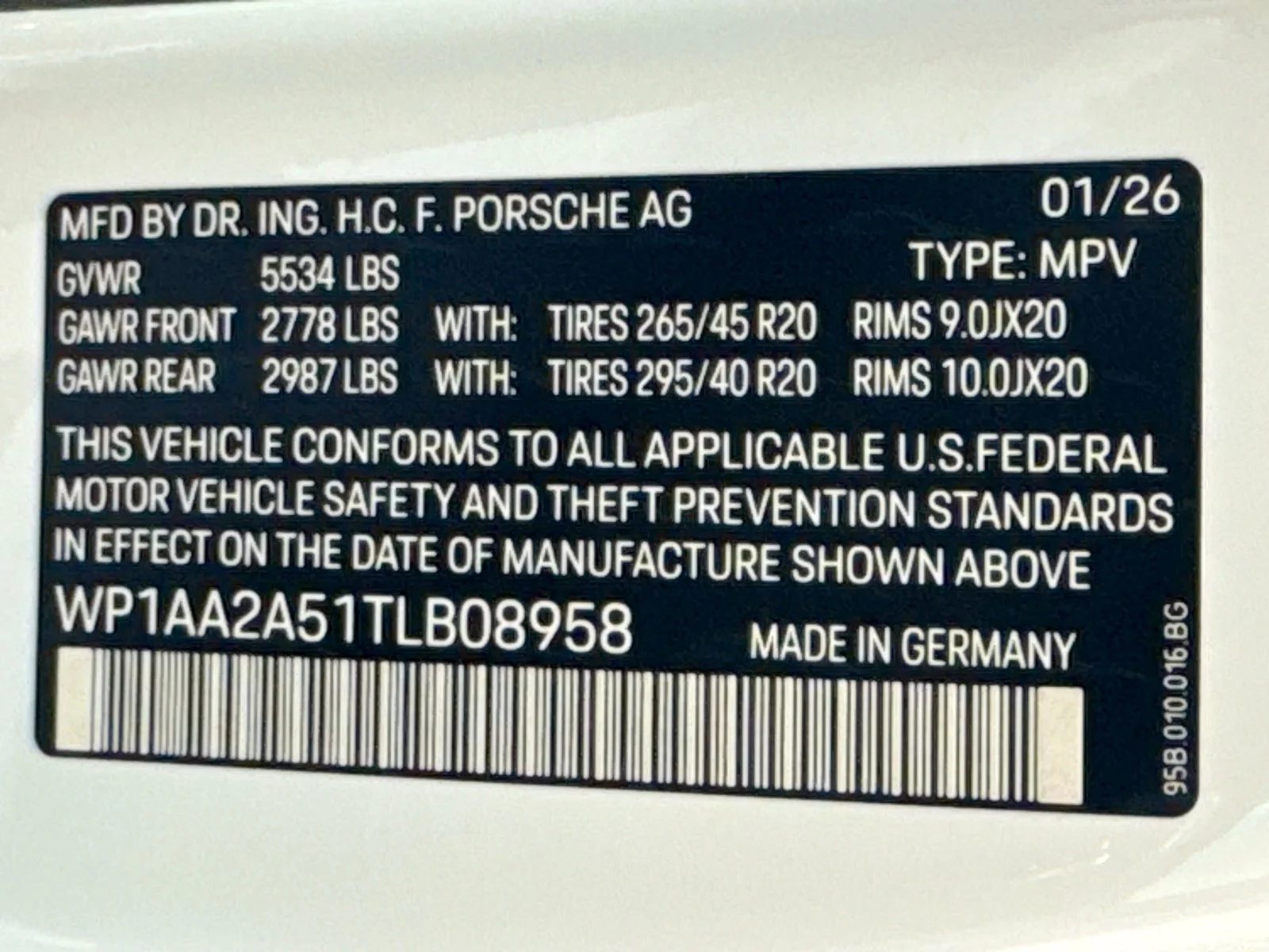 New 2026 White Porsche  image 26