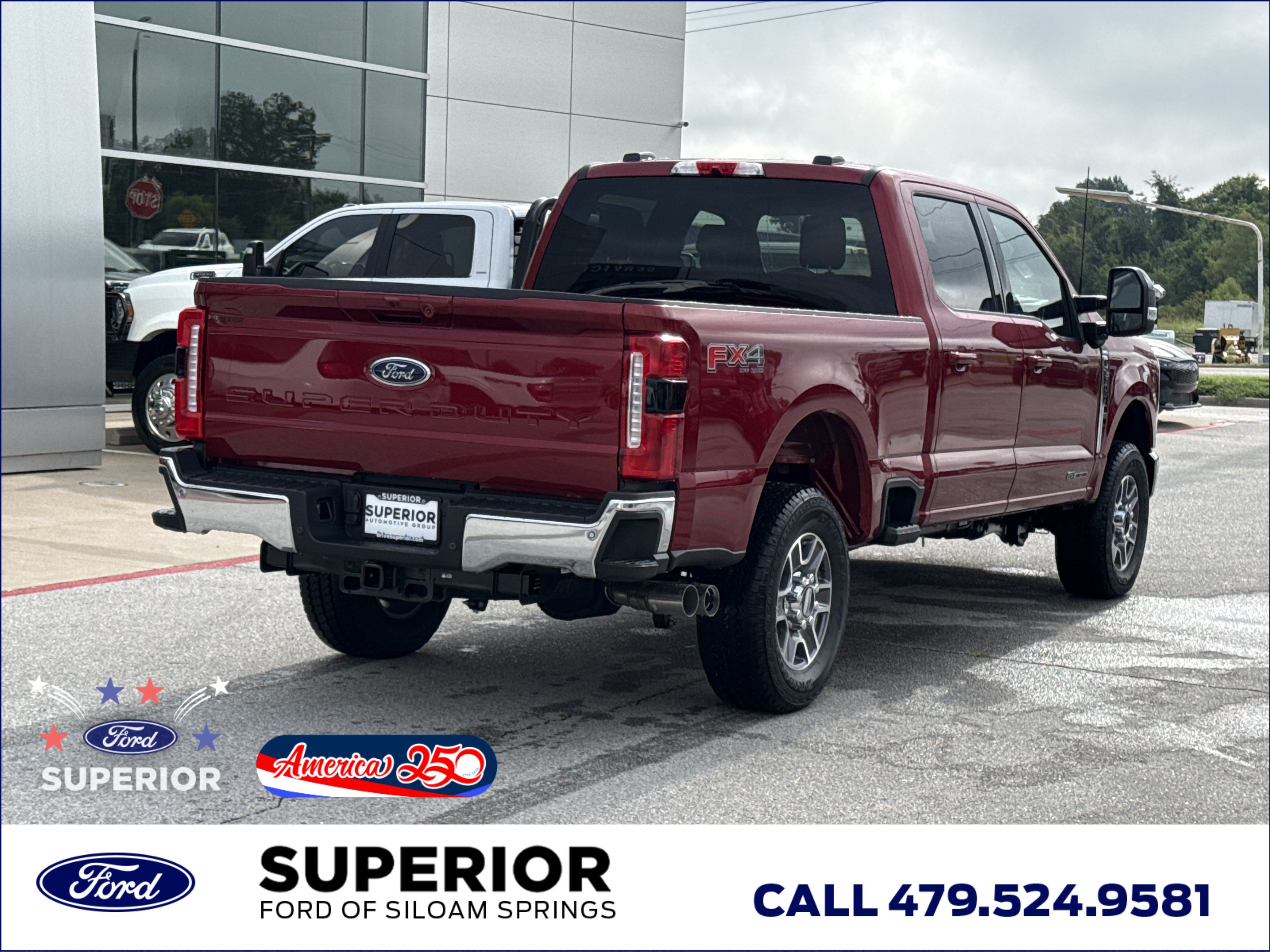 New 2026 Ruby Red Metallic Tinted Clearcoat Ford Lariat 4WD image 3