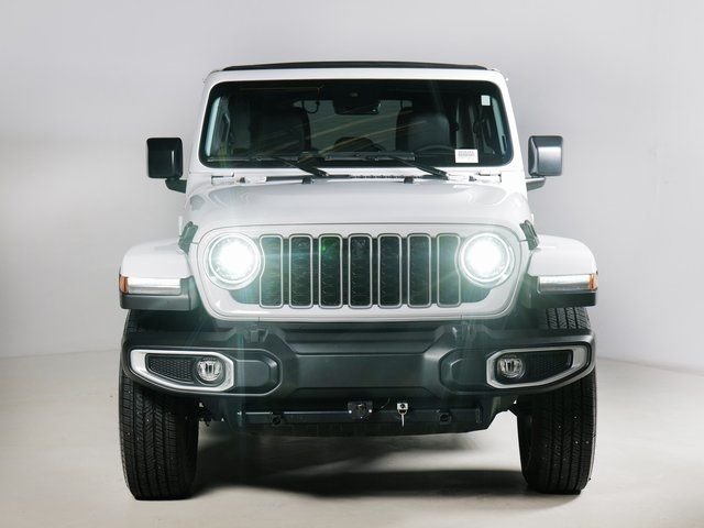 Used 2024 Bright White Clearcoat Jeep Sahara image 8