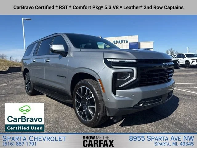 Certified Used 2025 Sterling Gray Metallic Chevrolet RST image 1