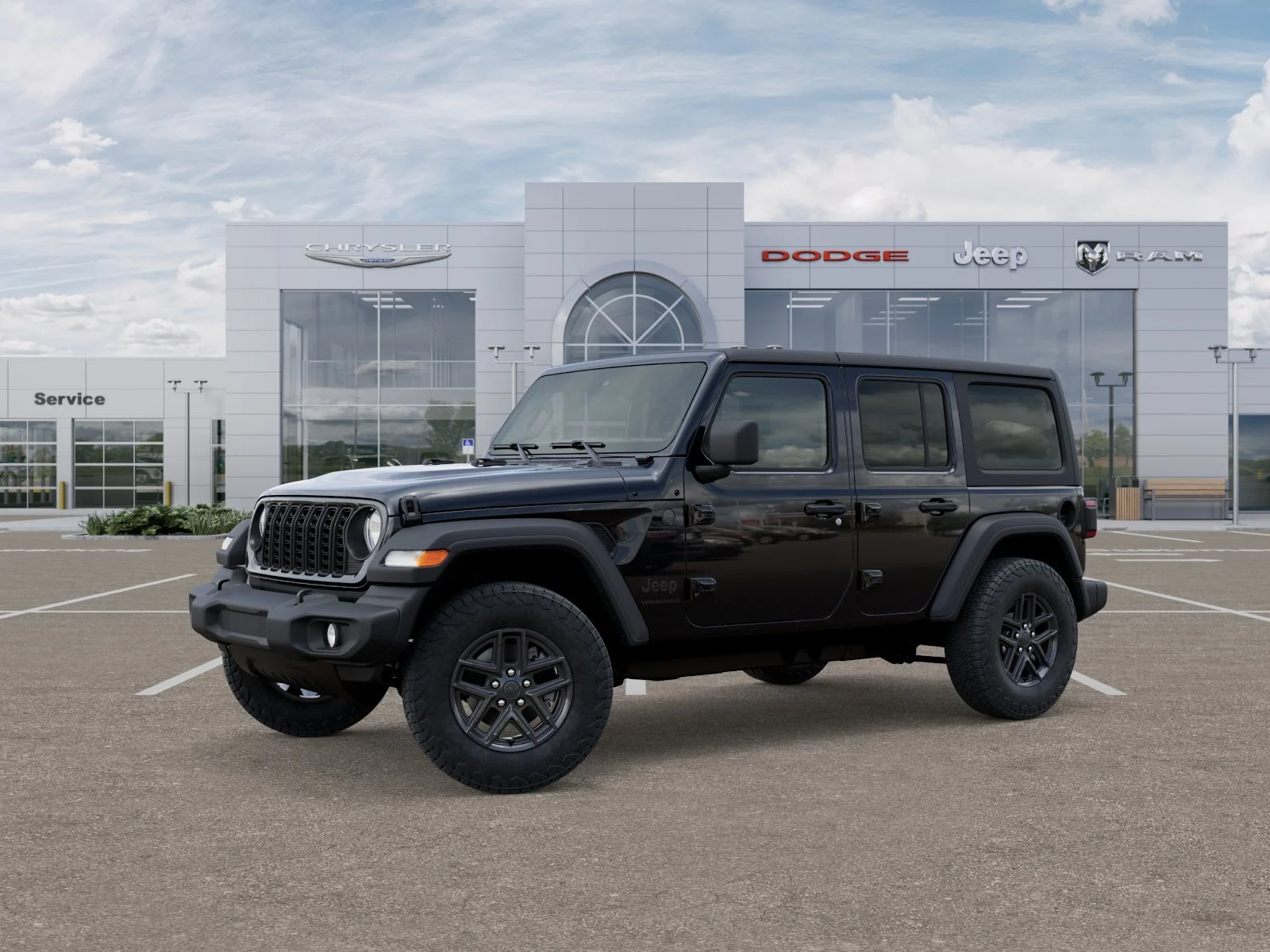 New 2025 Black Clear-Coat Exterior Paint Jeep Sport S image 24