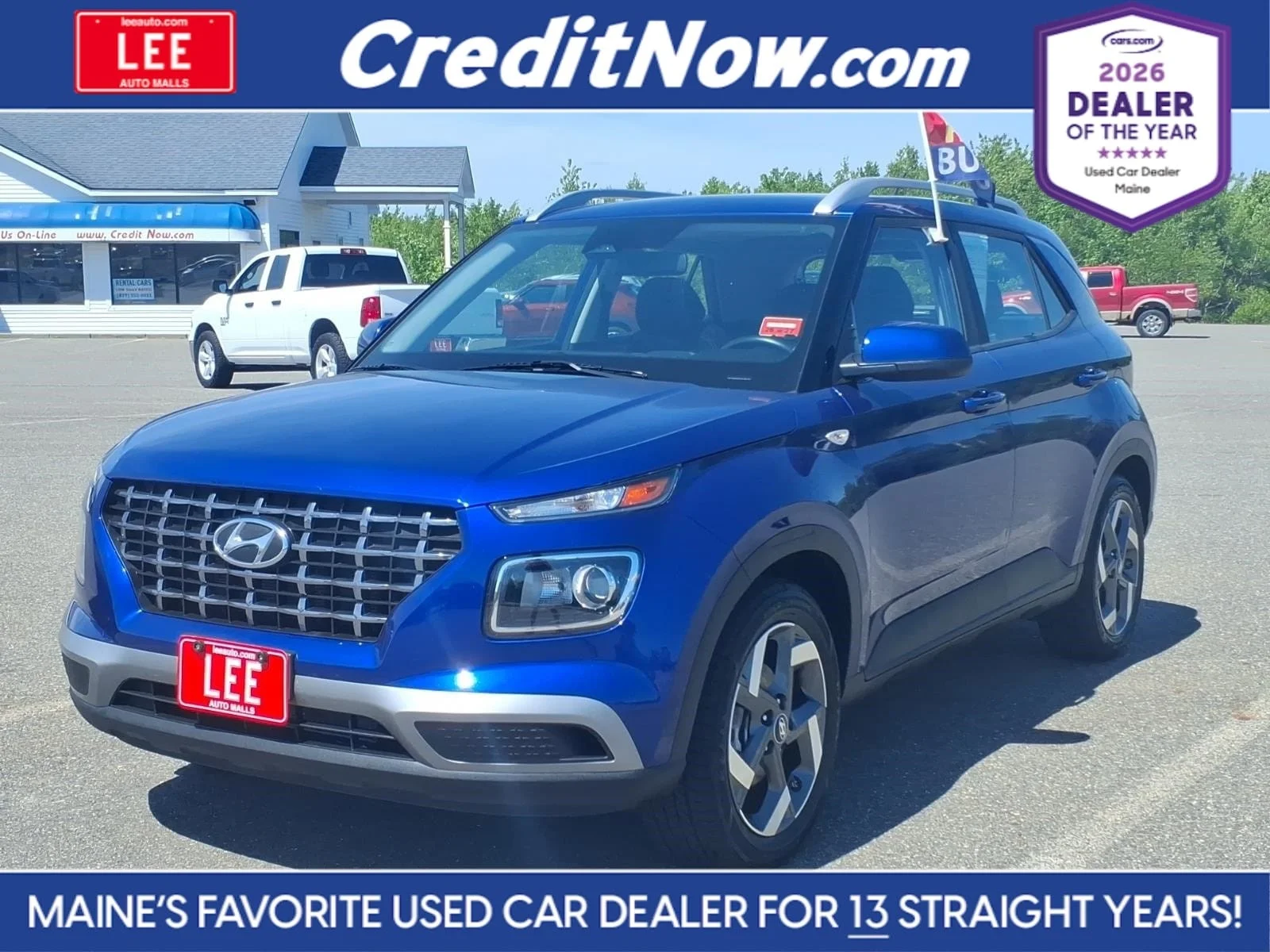Used 2025 Intense Blue Hyundai SEL image 1