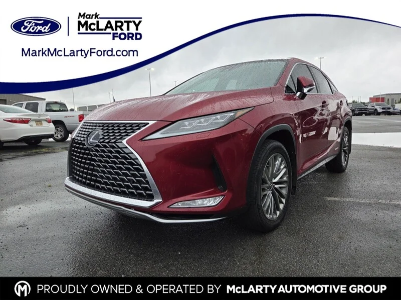 Used 2020 RED LEXUS RX 450H AWD image 1