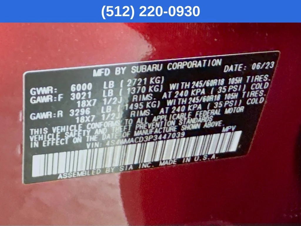 Used 2023 Red Subaru Premium image 40