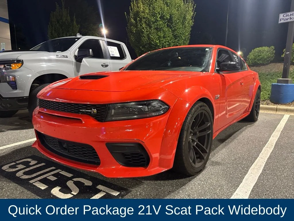 Used 2023 Orange Dodge R/T Scat Pack Widebody image 2