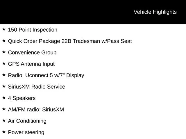 Used 2025 White Ram High Roof image 2