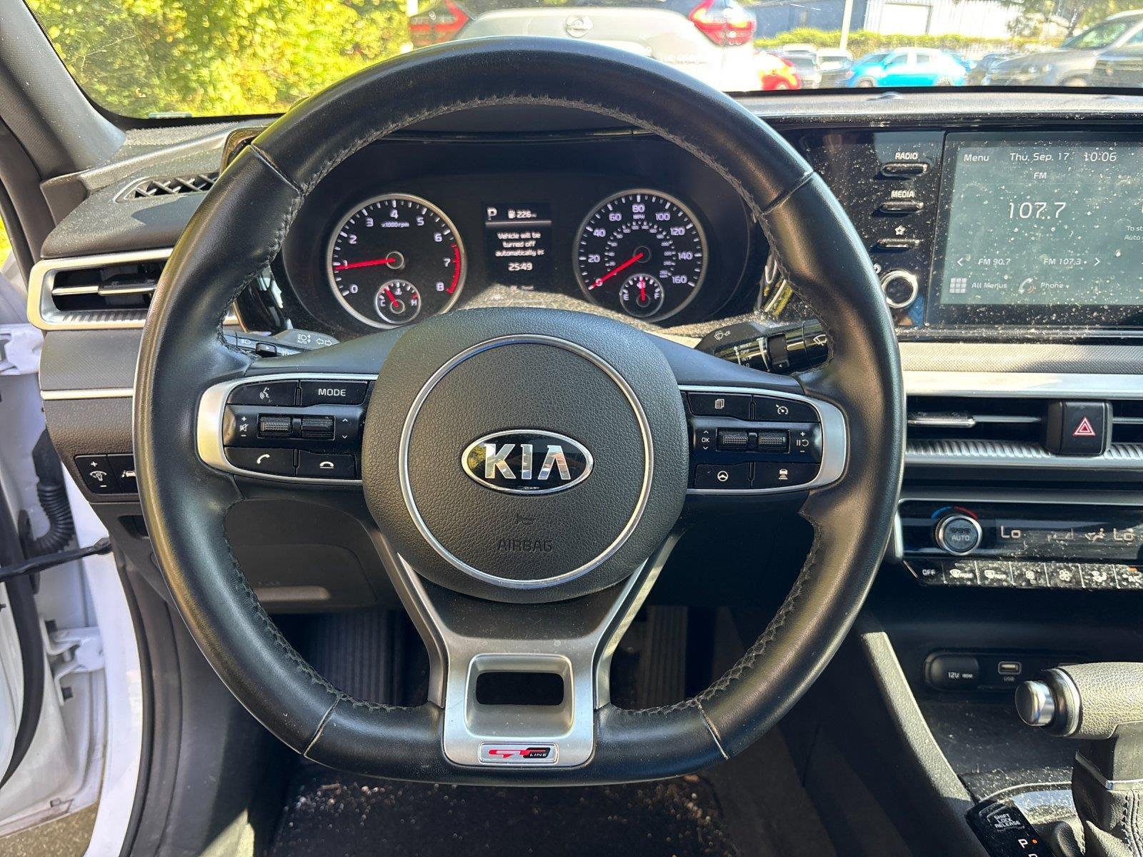 Used 2021 Glacial White Pearl KIA GTLINE image 17