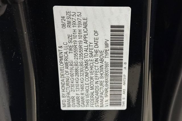 Certified Used 2025 Crystal Black Pearl Honda Touring image 41