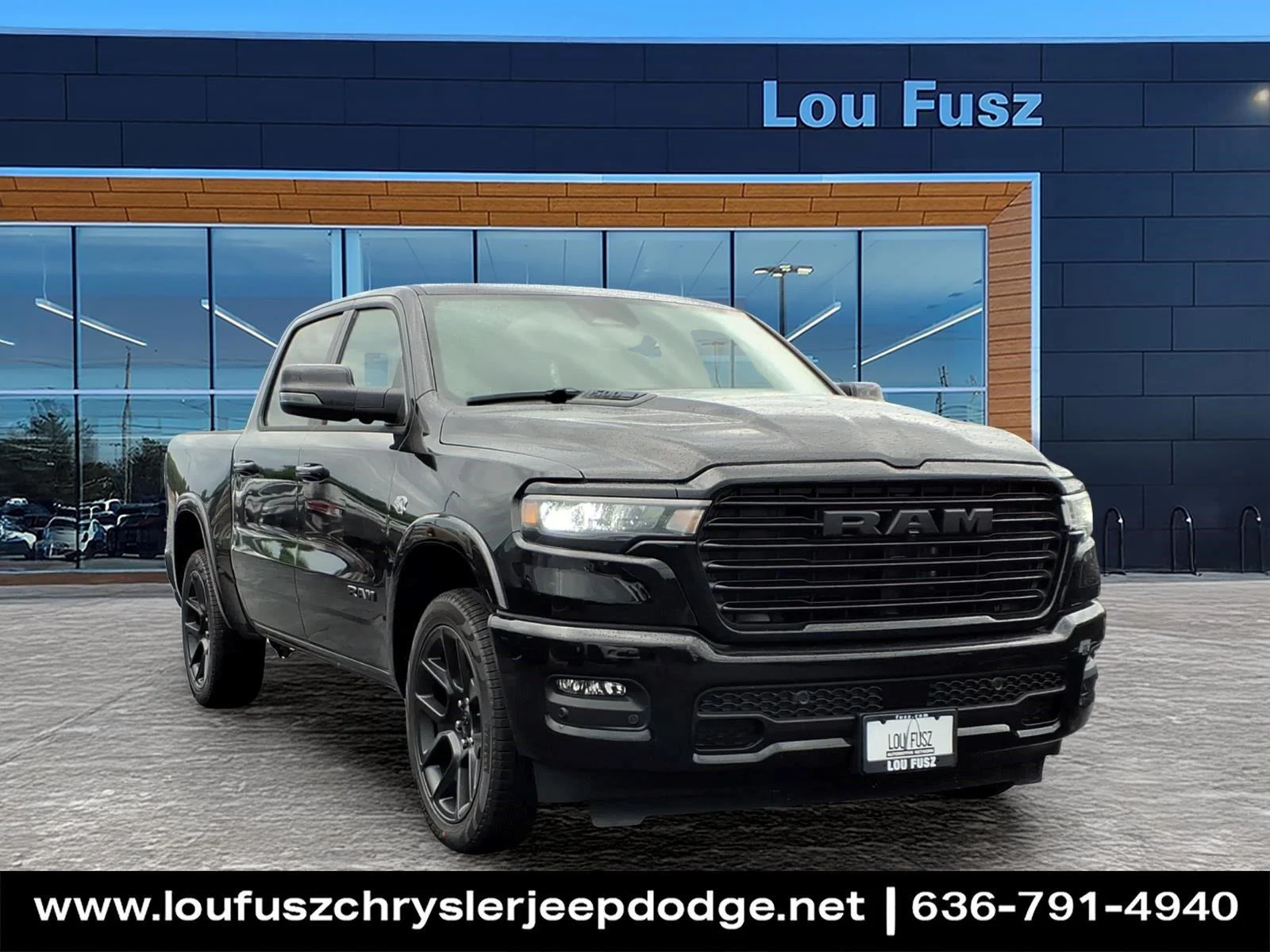 New 2026 Diamond Black Crystal Pearl-Coat Exterior Paint RAM Laramie image 1
