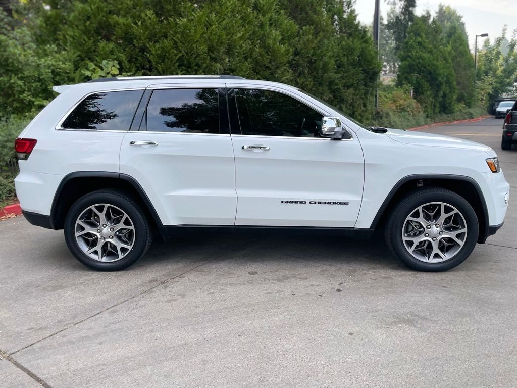 Used 2021 Bright White Clearcoat Jeep Limited image 2