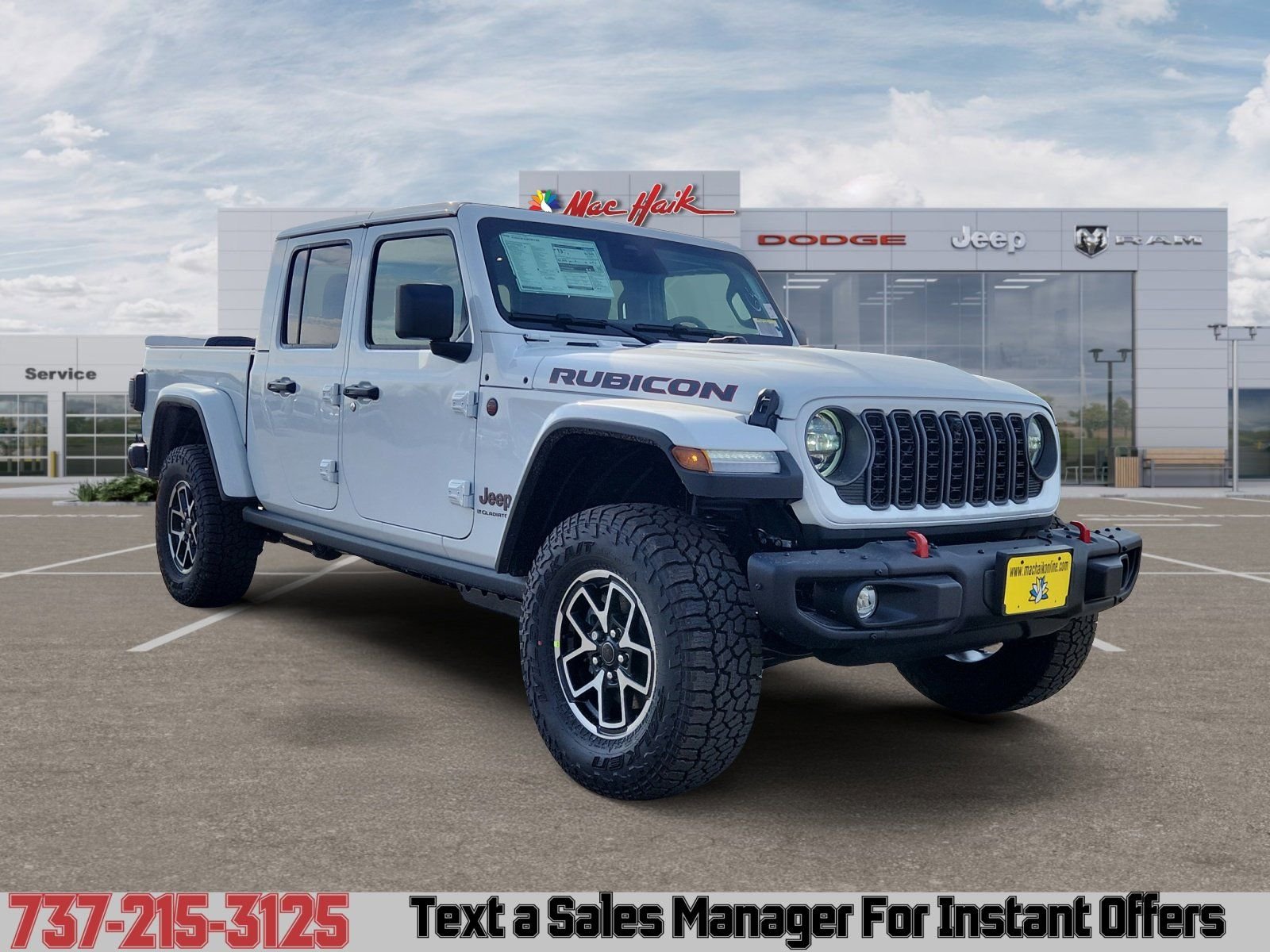 New 2026 Bright White Clear-Coat Exterior Paint Jeep Rubicon image 7