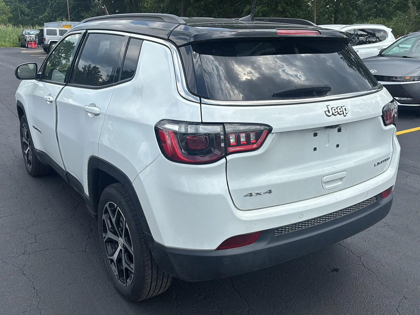 Used 2024 Bright White Clearcoat Jeep Limited image 4