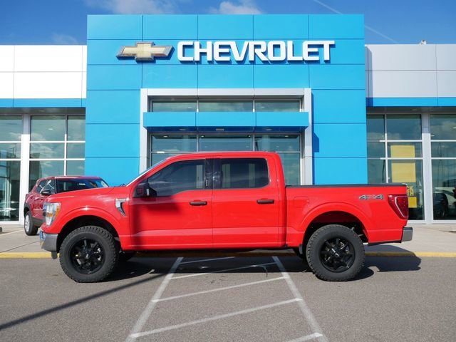 Used 2021 Ford F-150 XLT with VIN 1FTFW1E81MKD57873 for sale in Roseville, Minnesota