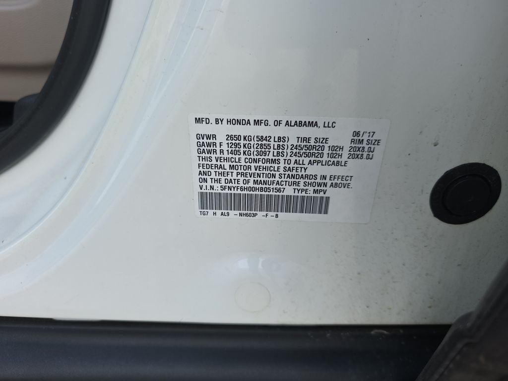 Used 2017 White Diamond Pearl Honda Elite image 42