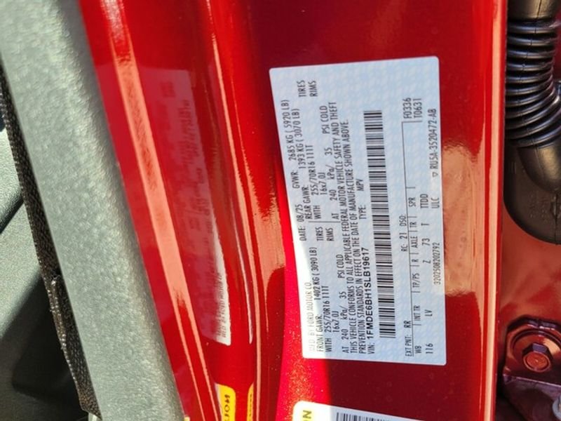 New 2025 Ruby Red Metallic Tinted Clearcoat Ford Base image 16
