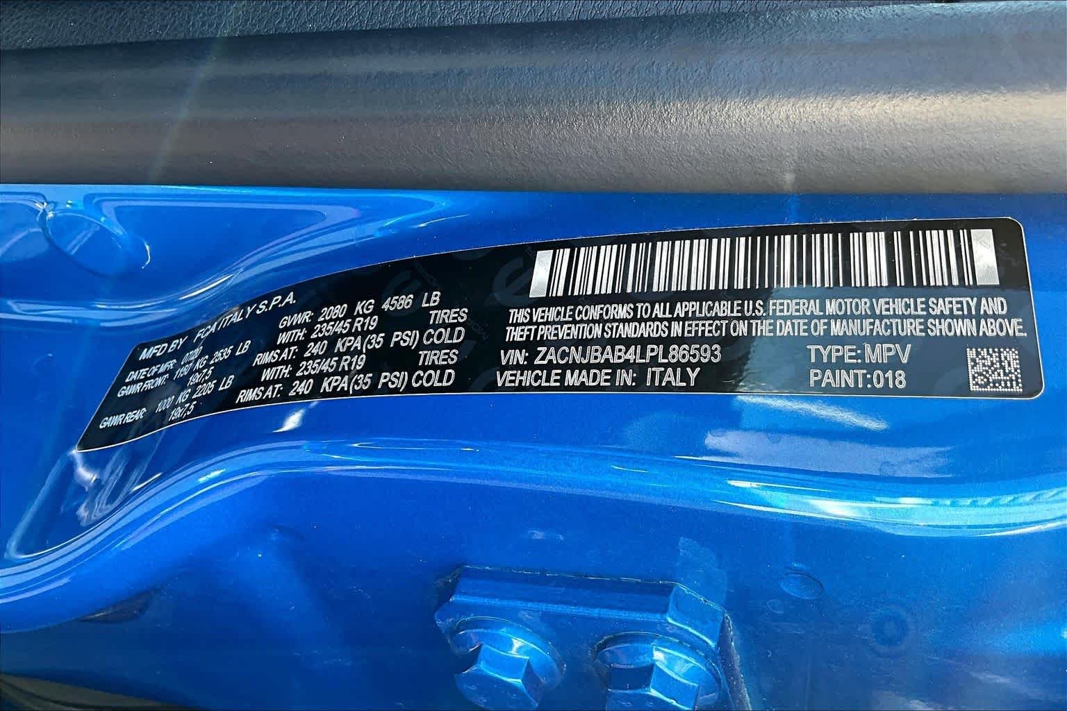 Used 2020 Brilliant Blue Metallic Clear Coat Jeep Jeepster image 36