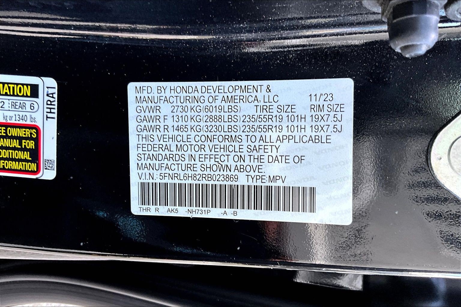 Used 2024 Black Honda Touring image 16