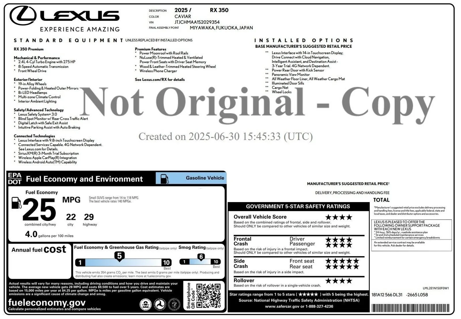 Used 2025 Caviar Lexus PREMIUM image 2