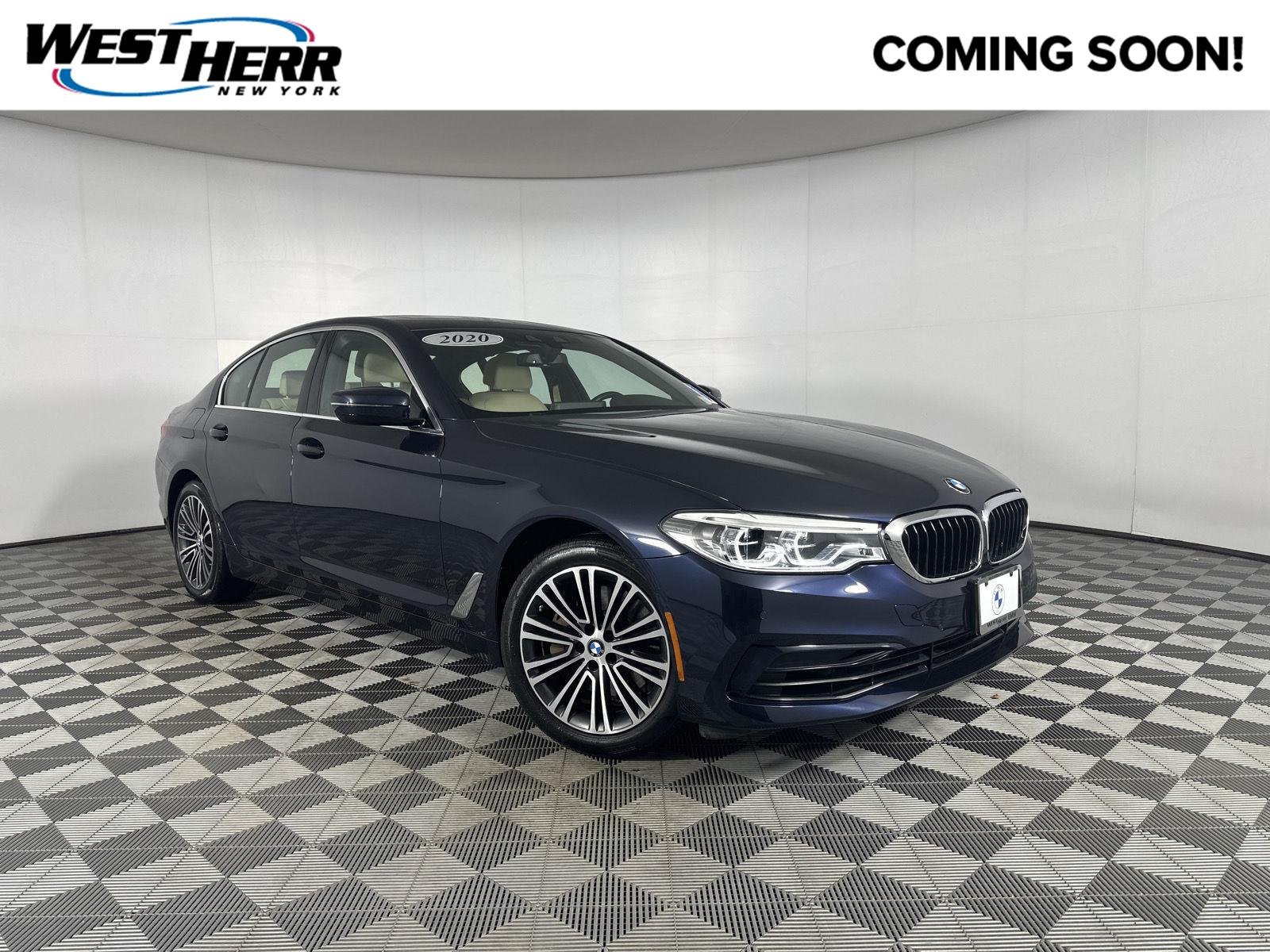 Used 2020 Imperial Blue Metallic BMW 540i xDrive image 1