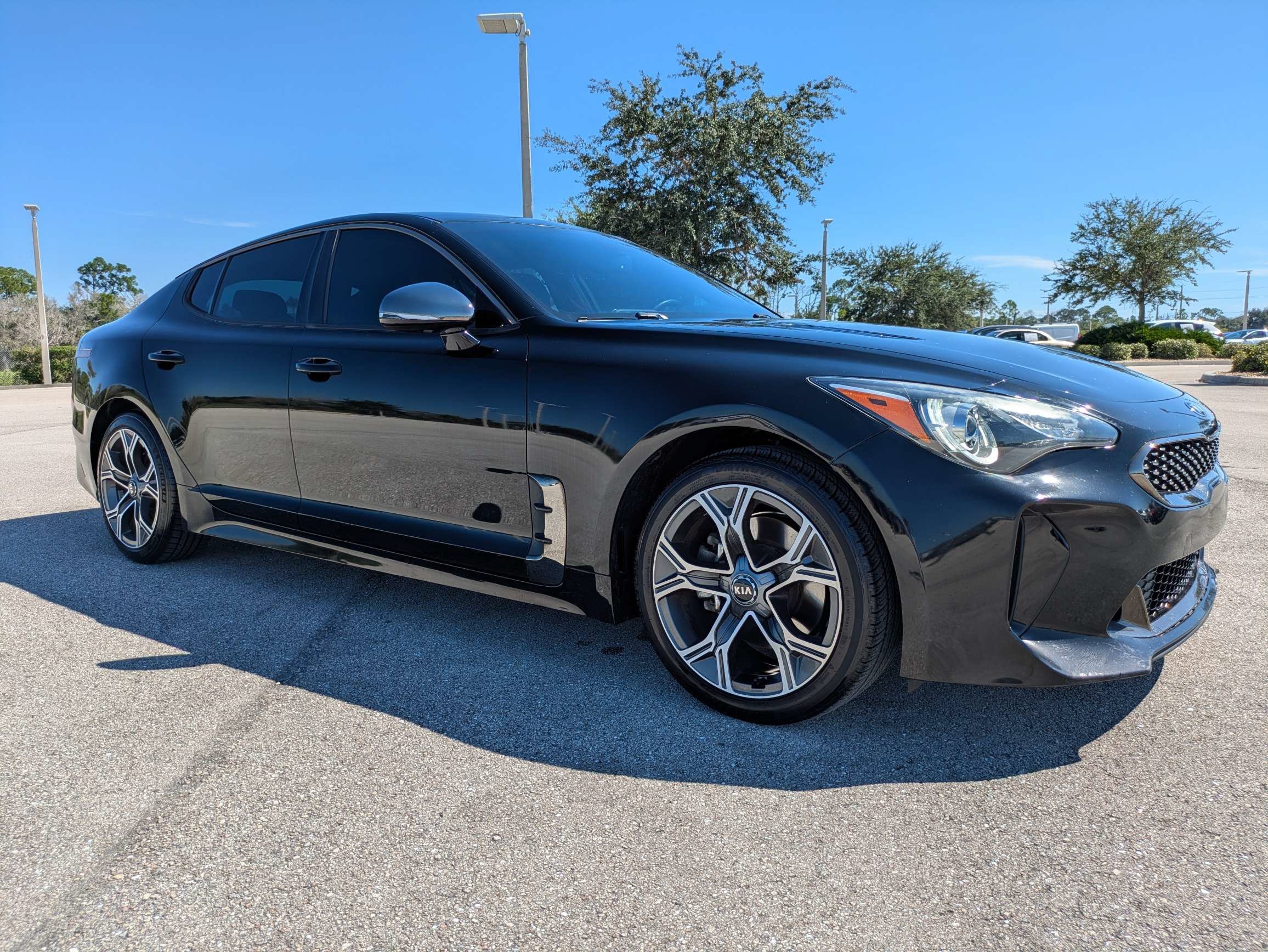 Used 2020 Kia Stinger GT-Line with VIN KNAE15LA4L6086657 for sale in Port Charlotte, FL