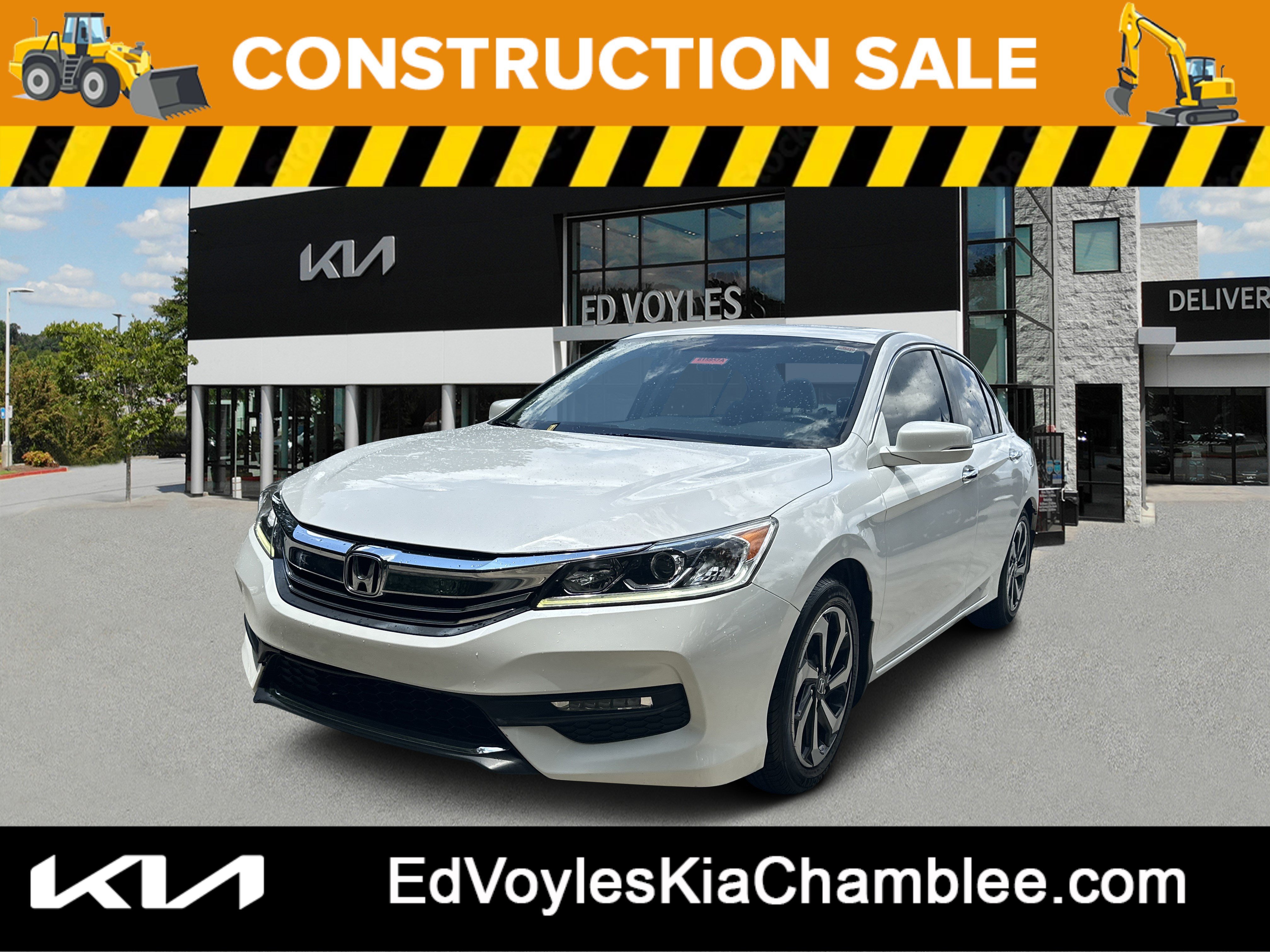 Used 2016 White Orchid Pearl Honda EX image 1