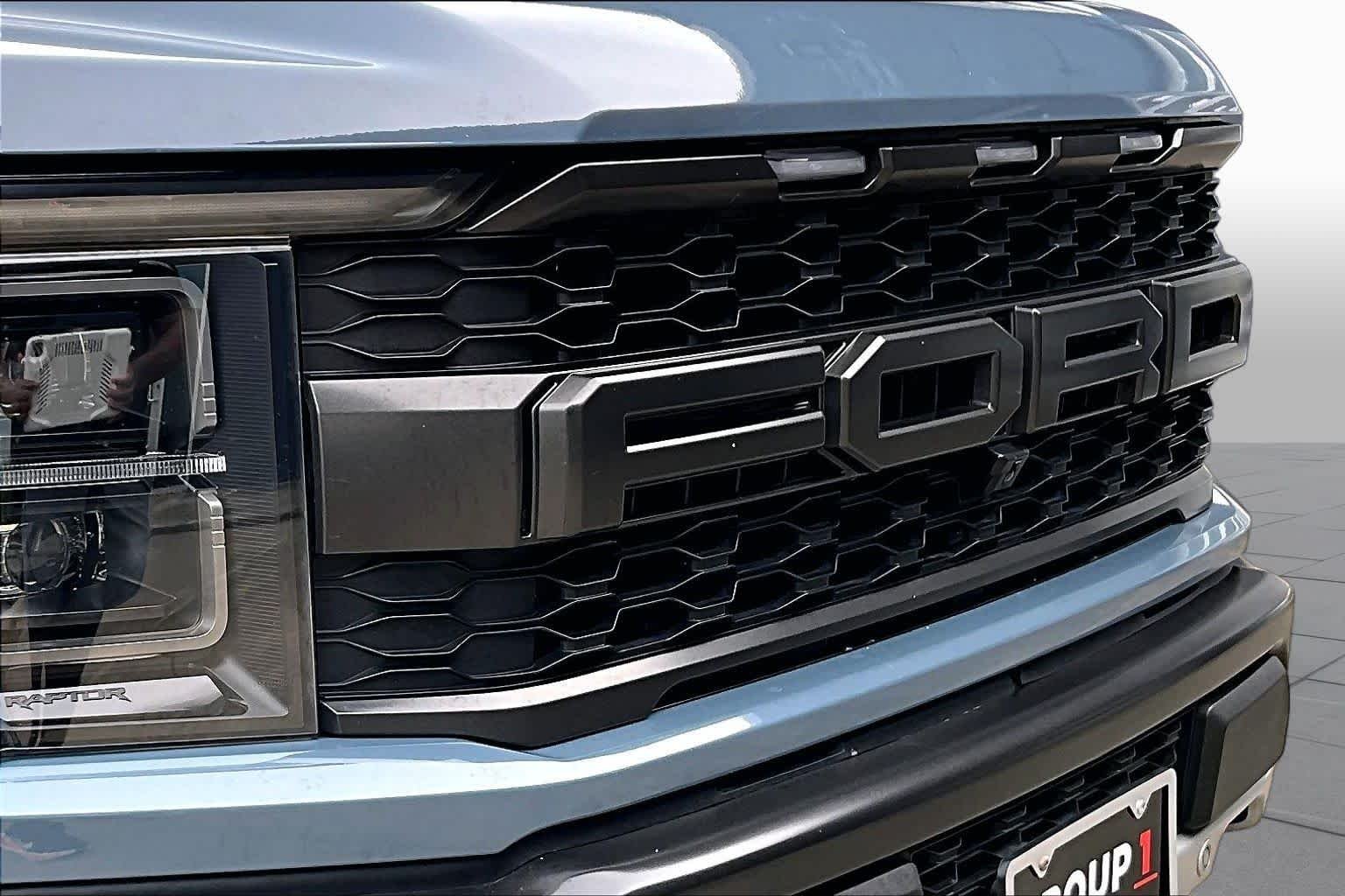 Used 2023 Azure Gray Metallic Tri-Coat Ford Raptor image 30