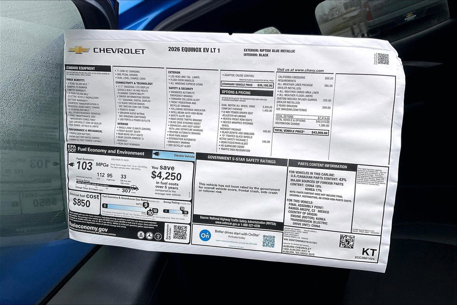 2026 Chevrolet Equinox EV 1LT - Photo 14